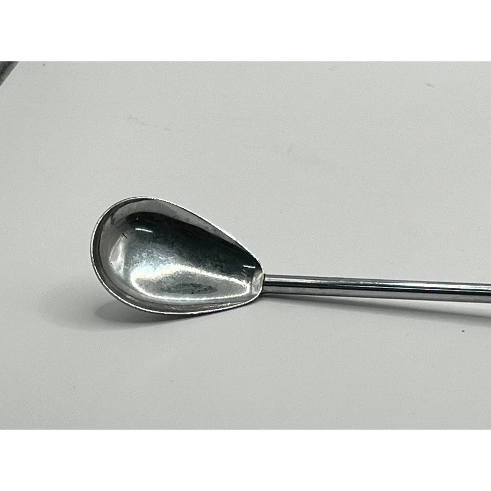 Vintage Horn Handle Spoon - Unique Serving Utensil,‎ Collectible Kitchenware MCM